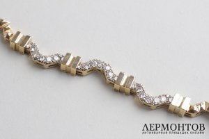 Браслет c бриллиантами 1,76 к. Золото 585 проба