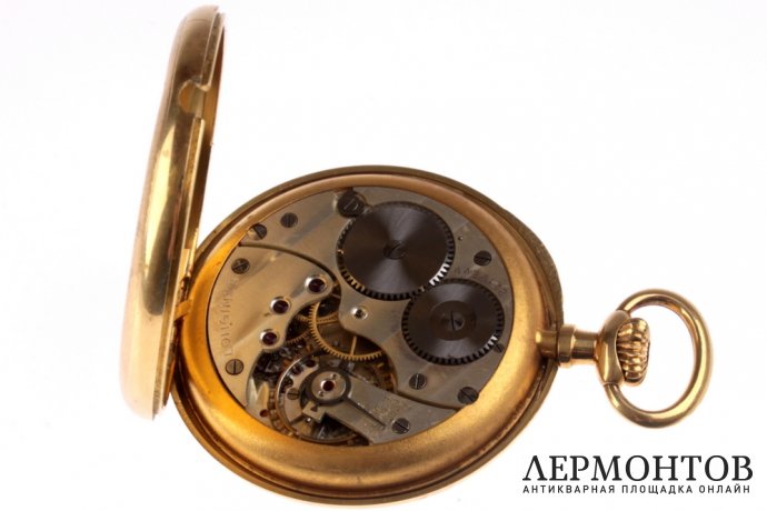 Открытые карманные часы Longines. Золото 750. Швейцария