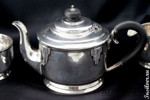 Чайный сервиз Walker and Hall. Серебро 925. Англия