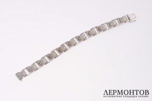 Браслет с бриллиантами 7,04 к. Белое золото 585 пробы.