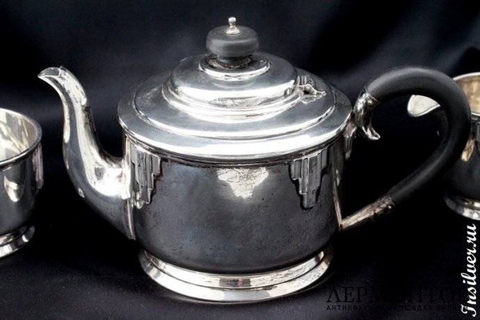 Чайный сервиз Walker and Hall. Серебро 925. Англия