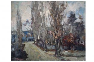 Картина из серии Весна-Лето. N9. Чурсин К.Н. Картон, масло. XX в.