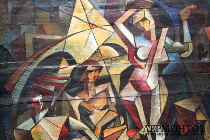 Картина. Алексей Моргунов. Кубофутуристическая композиция.