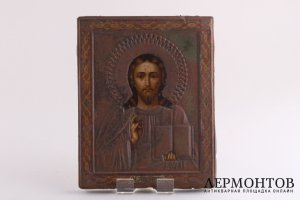 Икона "Господь Вседержитель" Металлография.