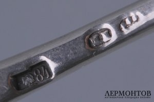 Набор кофейных ложек. Хемпель. Серебро 84 пробы. Варшава, Россия. 1908-1917.