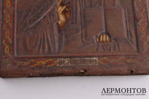 Икона "Господь Вседержитель" Металлография.